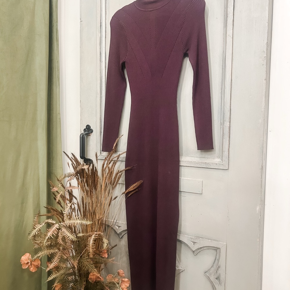 Elegant Purple Knit Dress by Heartloom